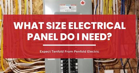 Estimate the Electrical Capacity or Size of an Electrical Panel.